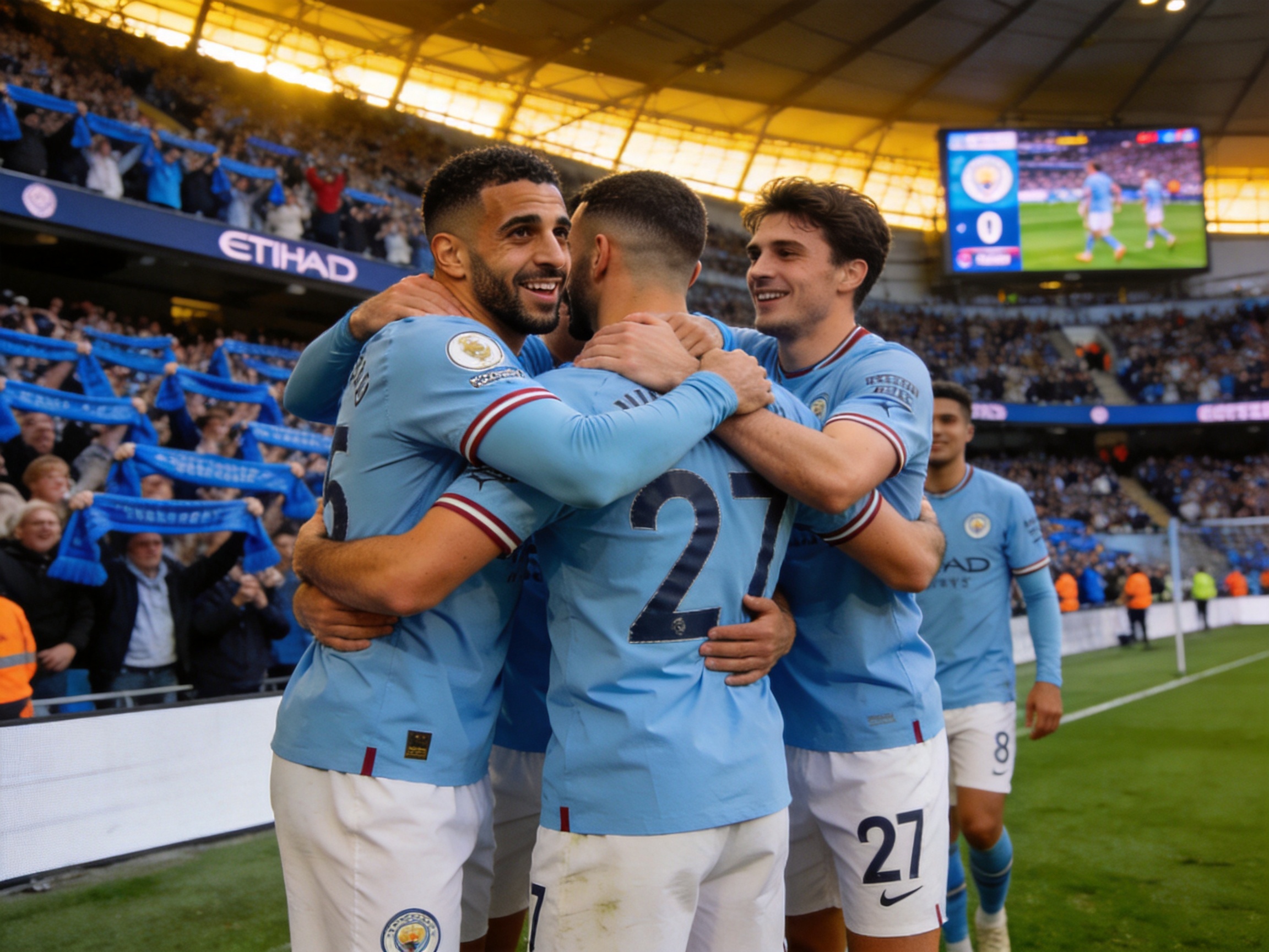 星空战报:曼城主场2-1击败皇马